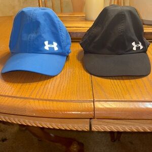 Under Armour Black and Blue Caps